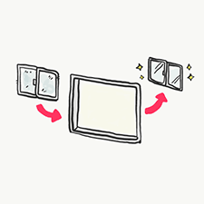 窓枠ごと交換する方法